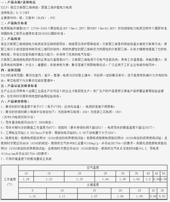 高压YJLV22-